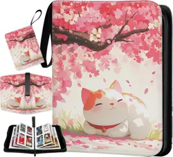 Trading Card Binder 50 Pages 400 Pockets Cat Pattern- TCG/Pokemon/Yu-Gi-Oh - Image 1