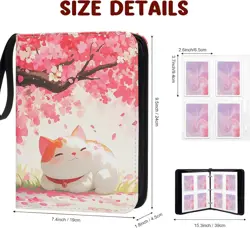 Trading Card Binder 50 Pages 400 Pockets Cat Pattern- TCG/Pokemon/Yu-Gi-Oh - Image 4