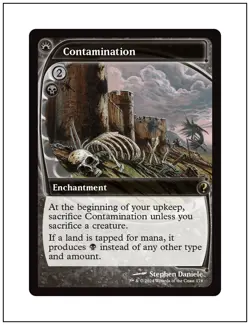 1x Contamination, Future Sight Frame, Mystery Booster 2 Magic MTG NM - Image 1