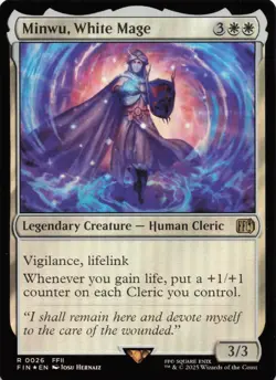 Minwu, White Mage R FINAL FANTASY 26 NM Foil - Image 1