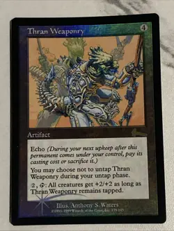 Thran Weaponry Foil Rare Urza's Legacy - Near Mint - Image 1