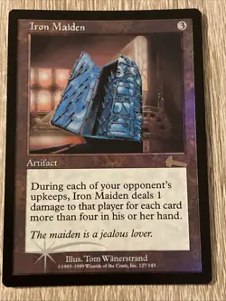 Iron Maiden Foil Urza's Legacy - Near Mint - Image 1