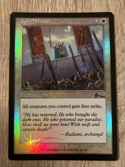 Knighthood Foil Urza's Legacy - Near Mint - Image 1