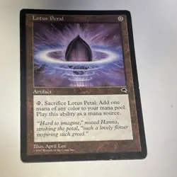Magic: The Gathering Lotus Petal Artifact The List Reprints Regular 1997 April . - Image 1