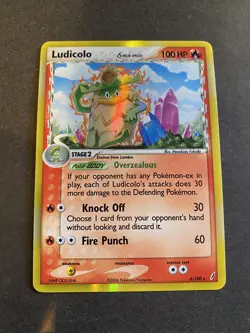 Pokemon Ludicolo Holo 6/100 Ex Crystal Guardians Delta Species No Psa - Image 1