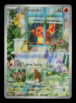 Pokemon Card Charmander SVP 044 Promo IR Window ETB Obsidian Flames LP 2023 - Image 1