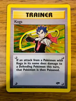 Koga Trainer (19/132) Holo Gym Challenge Pokemon Card! FREE P&P! - Image 1