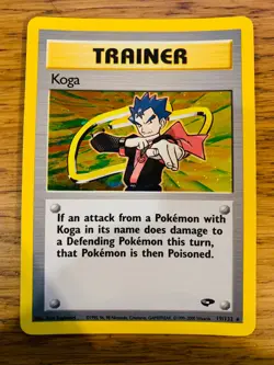 Koga Trainer (19/132) Holo Gym Challenge Pokemon Card! FREE P&P! - Image 2