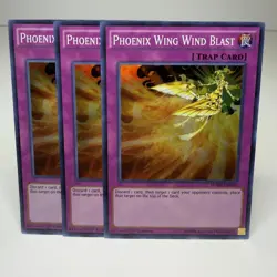 3x Yugioh Phoenix Wing Wind Blast FUEN-EN044 Super Rare - LP-NM 💎 - Image 1