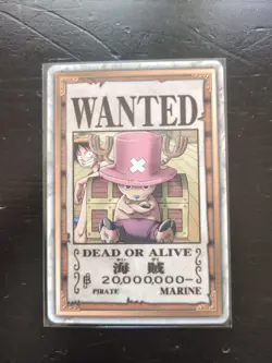 One Piece TCG Vintage WANTED Pirate Chopper Tournament Price License Promo - Image 1