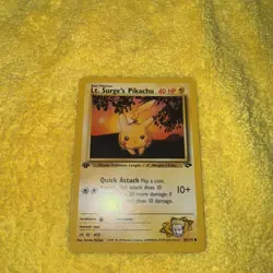 Pokemon Card - Lt. Surge's Pikachu Gym Challenge 84/132 Common 1st Edition - Image 1