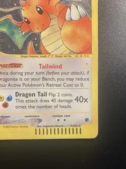 Pokemon Card- Dragonite-Expedition-Holo-9/165-Rare-ENG-E-reader-LP - Image 5