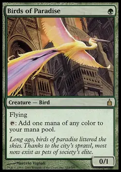 1x Birds of Paradise Ravnica: City of Guilds Regular 153 MTG Card - Image 1