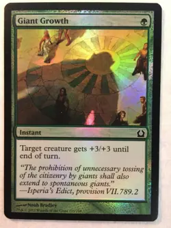 MTG 1x FOIL Giant Growth Return to Ravnica Pauper Magic the Gathering Card x1 NM - Image 1