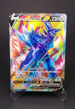 Pokemon Card Origin Forme Dialga V SWSH255 Black Star Promo Full Art Mint - Image 1