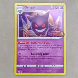 Pokemon TCG Gengar (Prerelease) SWSH241 Black Star Promo Card Holo NM Near MINT - Image 1