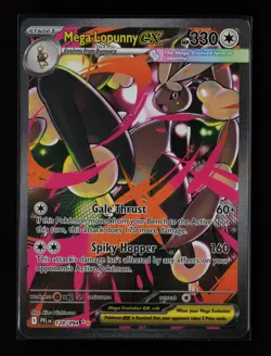 Mega Lopunny ex 128/094 Holo ME02: Phantasmal Flames Pokemon Card - Image 1