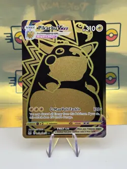 Pokemon TCG Lost Origin Pikachu VMAX Gold Hyper Rare Card TG29/TG30 Near Mint - Image 1