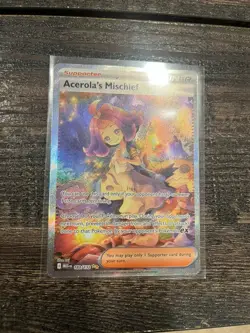 Acerolas Mischief Pokemon TCG Mega Evolutions Card 183/132 Sir - Image 1
