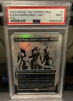 2023 MTG MUL Elesh Norn, Grand Cenobite #3 Foil PSA 9 - Image 1