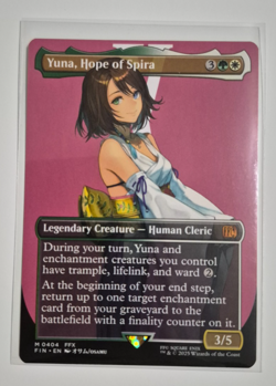 Magic MTG Final Fantasy Yuna, Hope of Spira Borderless Mythic Rare NM Non Foil - Image 1