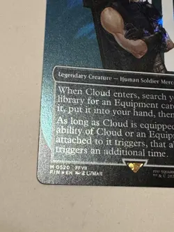 Cloud, Midgar Mercenary (Borderless) (Surge Foil) Final Fantasy Foil - Image 4