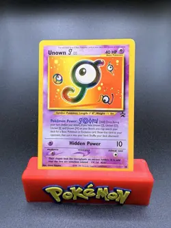 Pokemon TCG - Unown J Promo #38 LP/MP - Wizards Black Star Promos - Vintage 2001 - Image 1