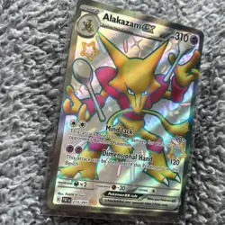 FROM UK Pokemon TCG Alakazam ex S&V: Paldean Fates 215/091 Holo Shiny Ultra Rare - Image 3