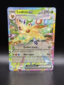 Pokemon Leafeon ex 006/131 Prismatic Evolutions Double Rare Holo NM English - Image 1