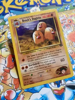 Brock's Dugtrio 22/132 Rare Gym Challenge Pokemon TCG - Image 2