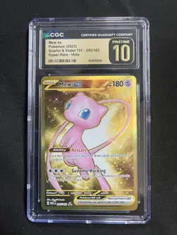 2023 POKEMON 151 MEW EX HYPER RARE ENGLISH 205/165 CGC 10 PRISTINE - Image 1