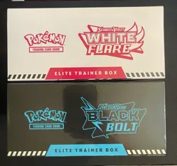 BRAND NEW SEALED Pokemon Black Bolt And White Flare ETBs Set Of Two - Image 5