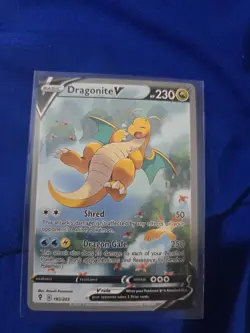 Pokemon TCG -Dragonite V (Alternate Full Art) 192/203 SWSH07: Evolving Skies NM - Image 1