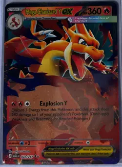 Pokemon Mega Charizard Y Ex Mega Evolutions- Ascended Heros 022/217 NM - Image 1