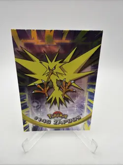 L2000 Topps Pokemon Series 3 HOLO Foil #145 Zapdos TV Animation Blue Label LP - Image 1