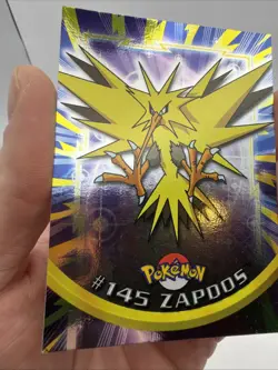 L2000 Topps Pokemon Series 3 HOLO Foil #145 Zapdos TV Animation Blue Label LP - Image 3
