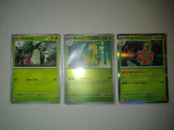 Chikorita 008 + Bayleef 009 + Meganium 010/132 - Pokemon TCG: Mega Evolution NM - Image 1