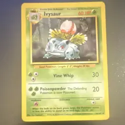 Pokemon TCG Ivysaur Base Set 30/102 Regular 1999 60 HP Uncommon Wizards - Image 1
