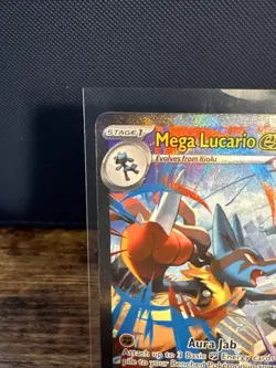 2025 Pokemon Mega Evolution MEG EN Lucario ex Special Illustration Rare #179/132 - Image 3