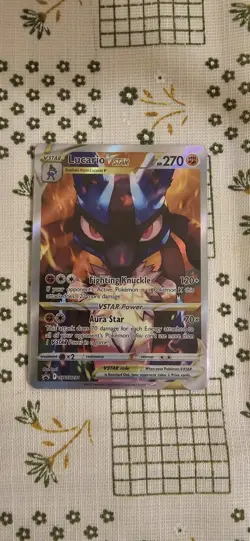 Pokemon TCG Lucario VSTAR Holo SWSH291 Black Star Promo Crown Zenith NM - Image 3