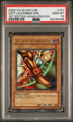 2002 1ST ED-ASIAN-ENGLISH #121 LEFT LEG OF THE FORBIDDEN ONE PSA 10 - Image 1