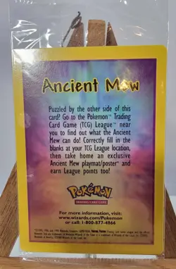 Rare SEALED Ancient Mew Holo Card Pokemon Movie Promo 1999-2000 Authentic WoTC - Image 4
