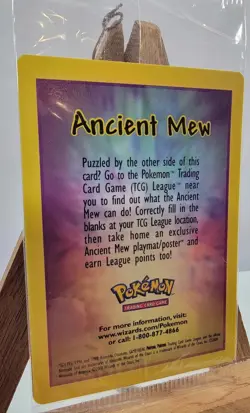 Rare SEALED Ancient Mew Holo Card Pokemon Movie Promo 1999-2000 Authentic WoTC - Image 5