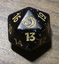 Magic the Gathering D20 Spindown Oversized Dice Lorwyn Eclipsed From Pre-release - Image 1