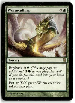 MTG Wurmcalling - Time Spiral Heavily Played English - Image 1