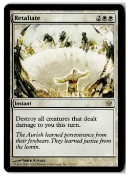 MTG Foil Retaliate - Fifth Dawn Moderately Played English - Image 1