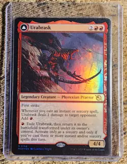 MTG Urabrask - The Great Work, March of the Machine (MOM) FOIL MINT! - Image 1