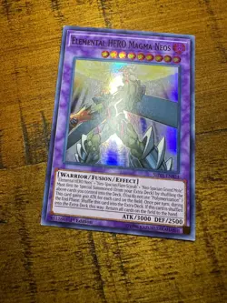 Elemental HERO Magma Neos SHVA-EN034 1st Edition Super Rare PL + BONUS - Image 1