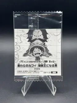 Monkey D. Luffy SW11-31 SR One Piece Wafer Sticker Japanese - Image 2