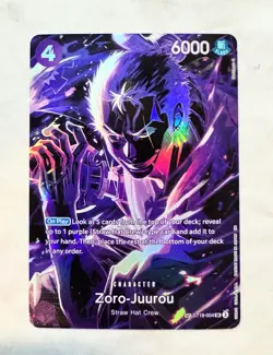 2025 One Piece ZORO-JUUROU ST18-004 Legacy of the Master (OP12) SP Ver. SR ENG - Image 1